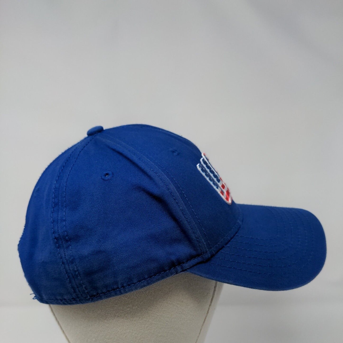 USA Snapback Hat Blue OSFM Adjustable Embroidered Patriotic Free Authority