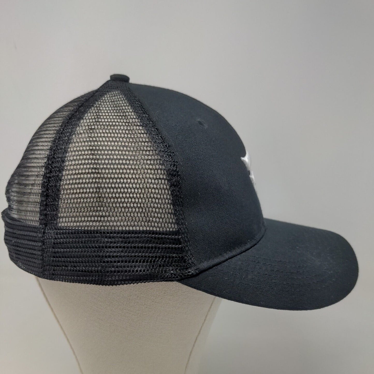 Fanatics Men's Snapback Mesh Back Hat Black Size OSFA Embroidered Logo