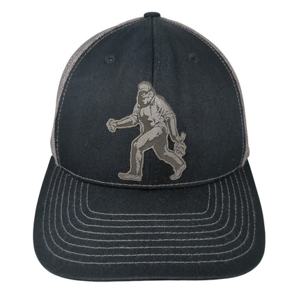 Sasquatch Snapback Trucker Hat Black One Size Mesh Back Richardson