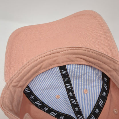Adidas Slideback Hat Pink One Size Adjustable Embroidered Trefoil 6 Panel Cotton