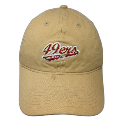 San Francisco 49ers NFL Hat Brown One Size Slideback Embroidered Logo Cotton Cap