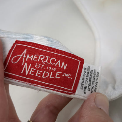 American Needle Visor White One Size Indian Wells Tennis Garden Strapback Hat