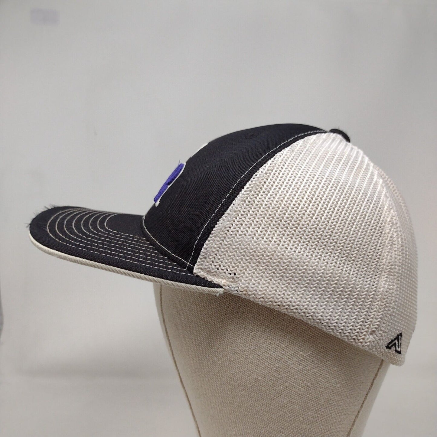 Idaho Rockies Fitted Mesh Back Trucker Hat Black SM-MED Embroidered