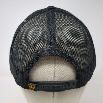 TopGolf Trucker Hat Black One Size Practice Swing King Snapback Mesh Golf Rope