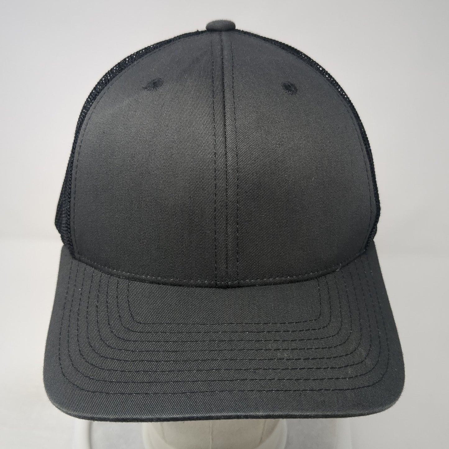 The Classics Yupoong Snapback Mesh Back Trucker Hat Gray One Size Blank