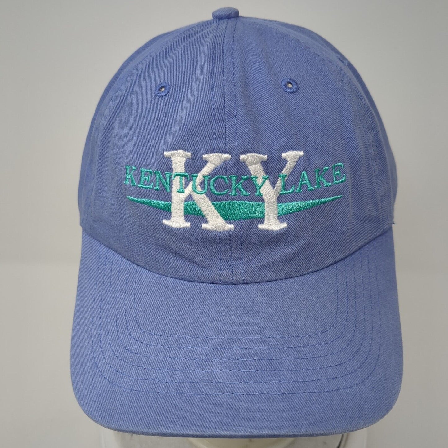 Kentucky Lake Strapback Hat Blue One Size Adjustable Embroidered Jhats