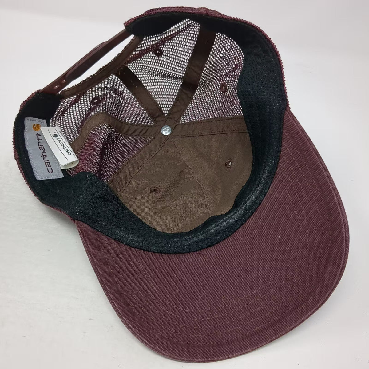 Carhartt Trucker Hat Purple White Gold One Size Snapback Mesh Back Adjustable