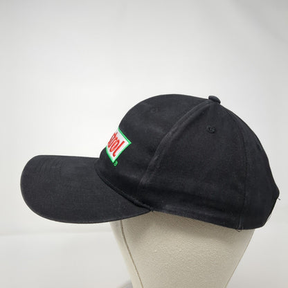 Castrol Strapback Hat Black OSFA Adjustable Embroidered Solid 6 Panel