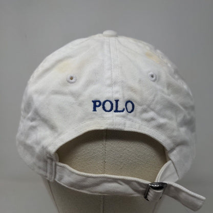 Polo Ralph Lauren Men's Slideback Hat White Size OS Embroidered Logo Cotton