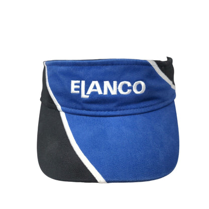 Elanco Strapback Visor Hat Multi OSFA Adjustable Embroidered Colorblock