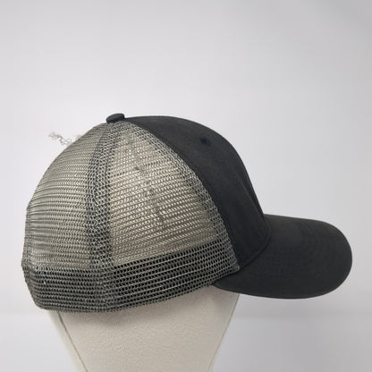Idaho Snapback Trucker Hat Black OS Adjustable Mesh Back Arcadian Outfitters
