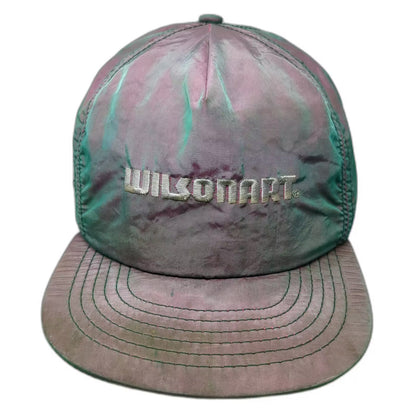 Wilsonart Iridescent Green Purple 5 Panel Snapback Hat OS Vintage Embroidered OS