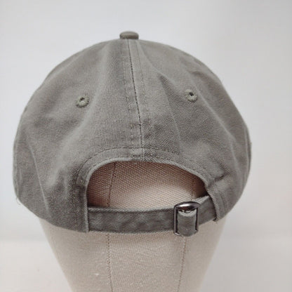 Banff Slideback Hat Gray OSFA Adjustable Embroidered 6 Panel Blue 84
