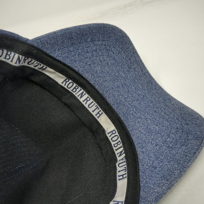 Robin Ruth 5 Panel Blue Hat One Size London Original Strapback Raised Text