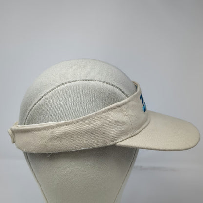 Coastal Headwear Visor Beige One Size Strapback Capt Dave's Whale Beach Hat