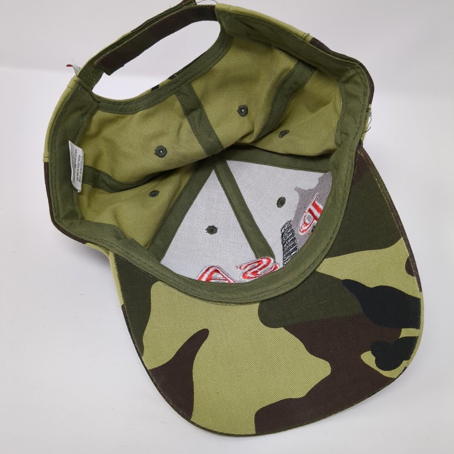 Pisa Italia Strapback Hat Camouflage 58cm Adjustable Embroidered