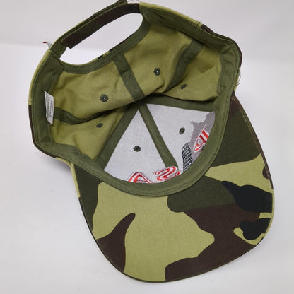 Pisa Italia Strapback Hat Camouflage 58cm Adjustable Embroidered
