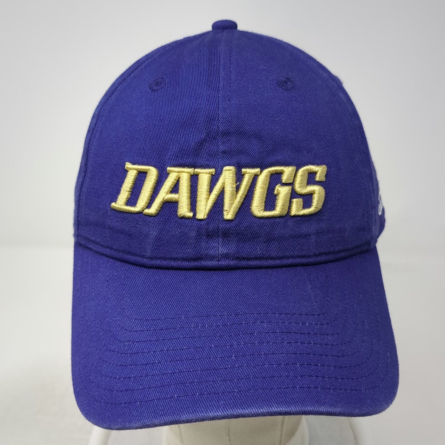 Adidas Washington Huskies NCAA Cap Blue Gold One Size Dawgs Logo Strapback Hat