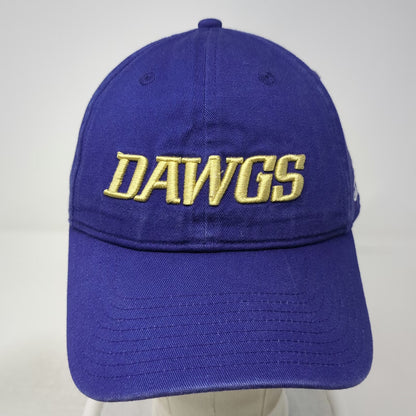 Adidas Washington Huskies NCAA Cap Blue Gold One Size Dawgs Logo Strapback Hat