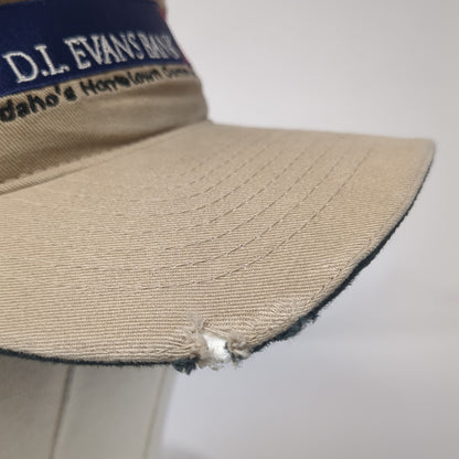 D.L. Evans Bank Idaho's Hometown Community Bank Sun Visor Hat Brown One Size