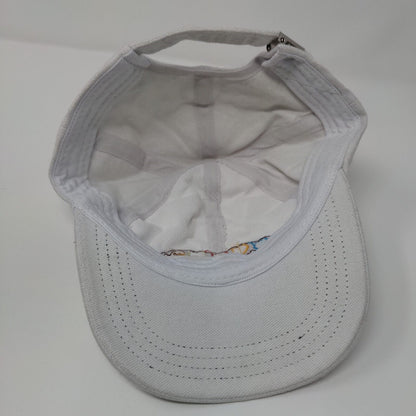 Colorful Heart Slideback Hat White OSFA Adjustable Embroidered 6 Panel