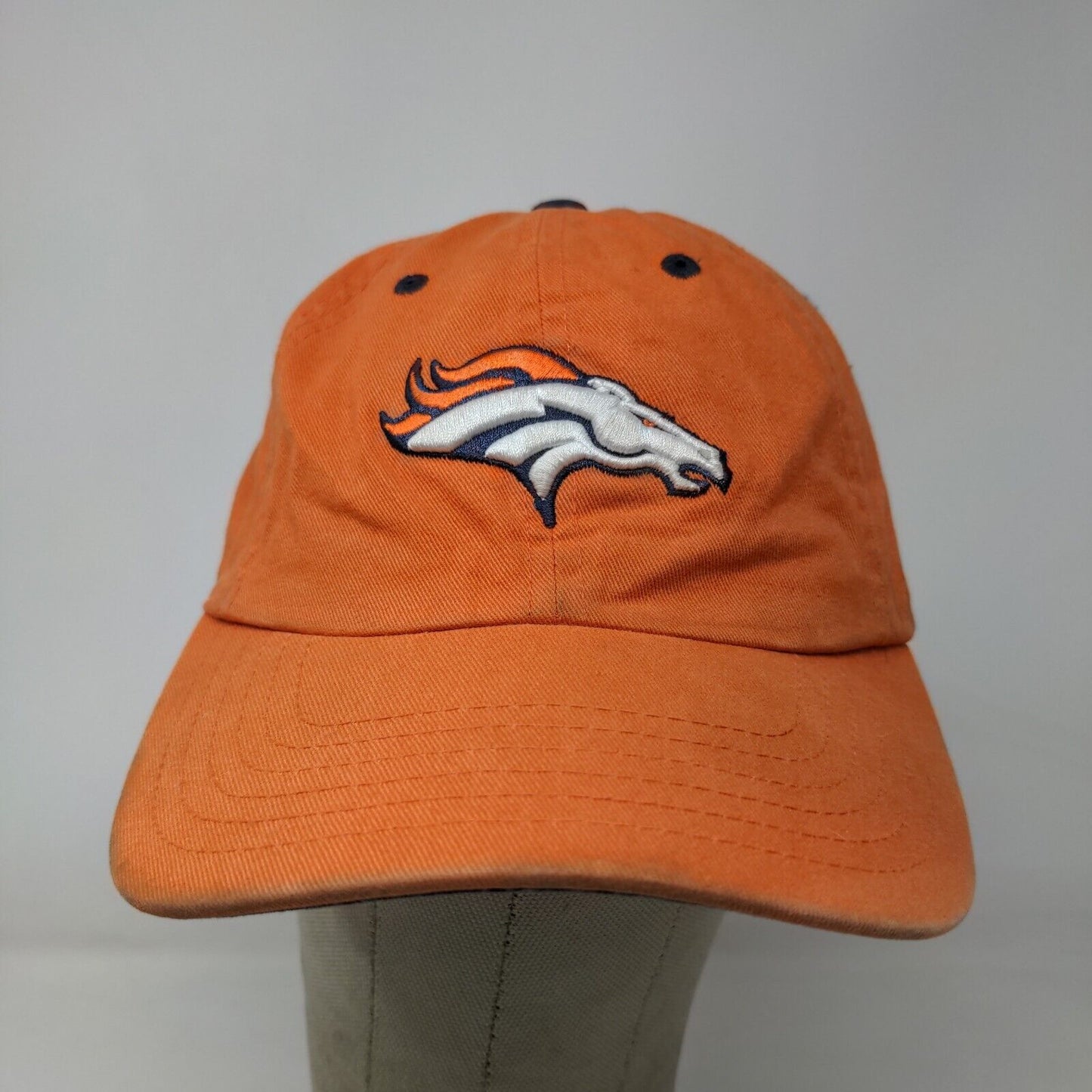 NFL Women's Slideback Hat Orange Adjustable Embroidered Denver Broncos Logo