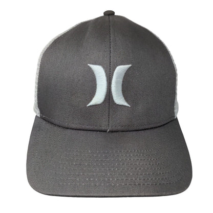 Hurley Snapback Trucker Hat Gray One Size Mesh Back Colorblock