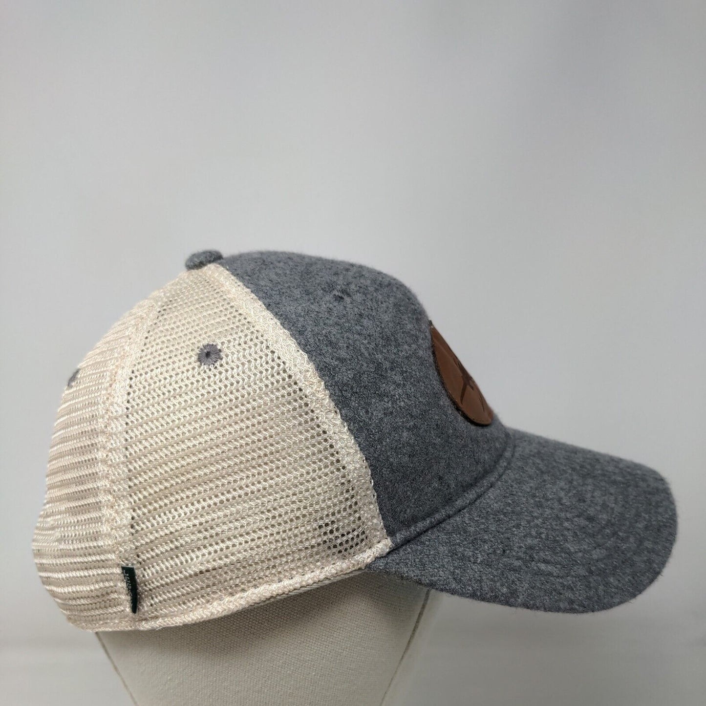 Blackfly Snapback Trucker Hat Gray One Size Adjustable Mesh Back Legacy Wool