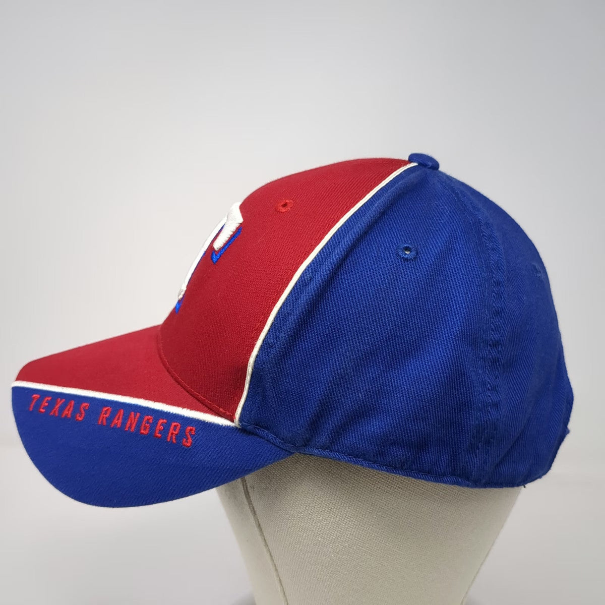 Fan Favorite Texas Rangers Baseball Cap Red Blue White One Size Hat Strapback