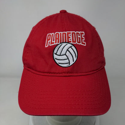Plainedge Vovou Slideback Hat Red OSFM Adjustable Embroidered Otto
