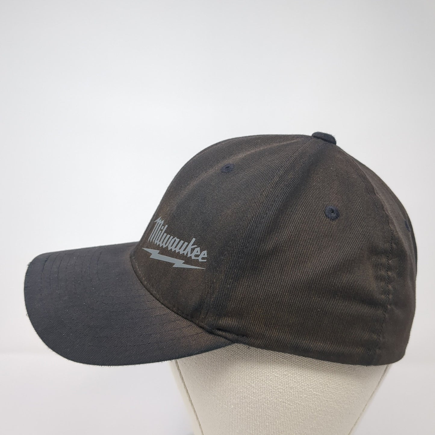 Milwaukee Fitted Hat Black Medium Flexfit Yupoong 6 Panel Outdoor