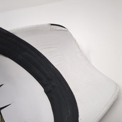 Unbranded Snapback Mesh Back Trucker Hat Multicolor Rhinestone Gem Peace Logo