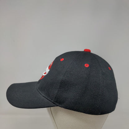 Chicago Strapback Hat Black One Size Adjustable Embroidered 6 Panel