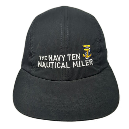 Headsweats Baseball Cap Black One Size Navy Ten Nautical Miler Mesh Race Hat