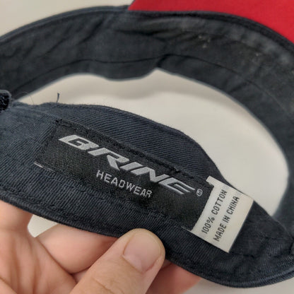 Brine Strapback Sun Visor Cap Hat Blue Embroidered Logo Adjustable