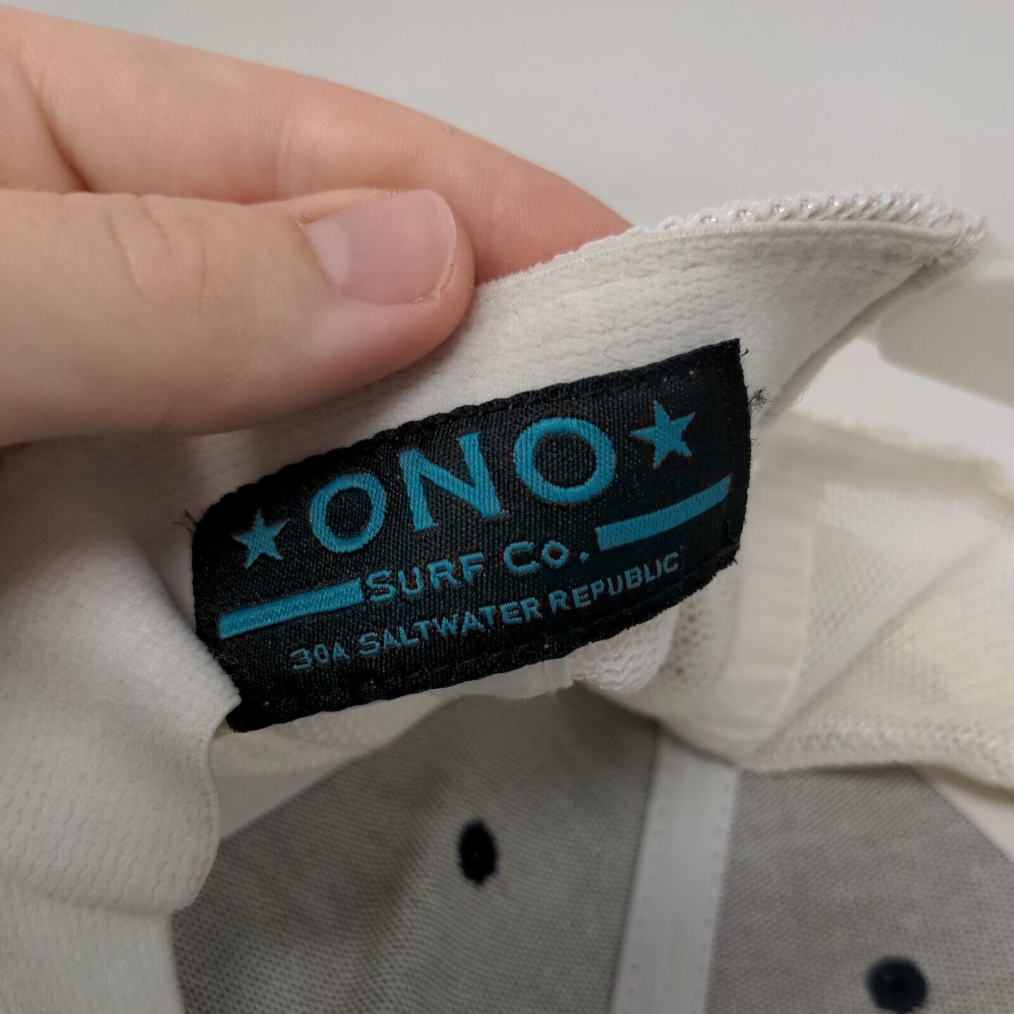 ONO Surf Co. Snapback Mesh Back Trucker Hat Blue One Size Colorblock
