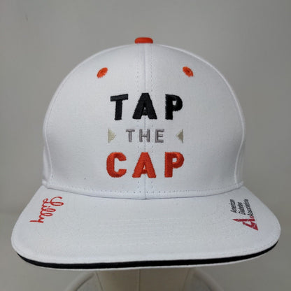 Eli Lilly Men's Snapback Hat White Tap The Cap #35 Embroidered Logo Adjustable