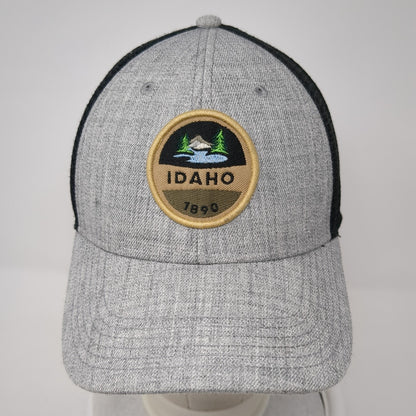 Idaho 1890 Patch Snapback Trucker Hat Gray One Size Mesh Back Legacy