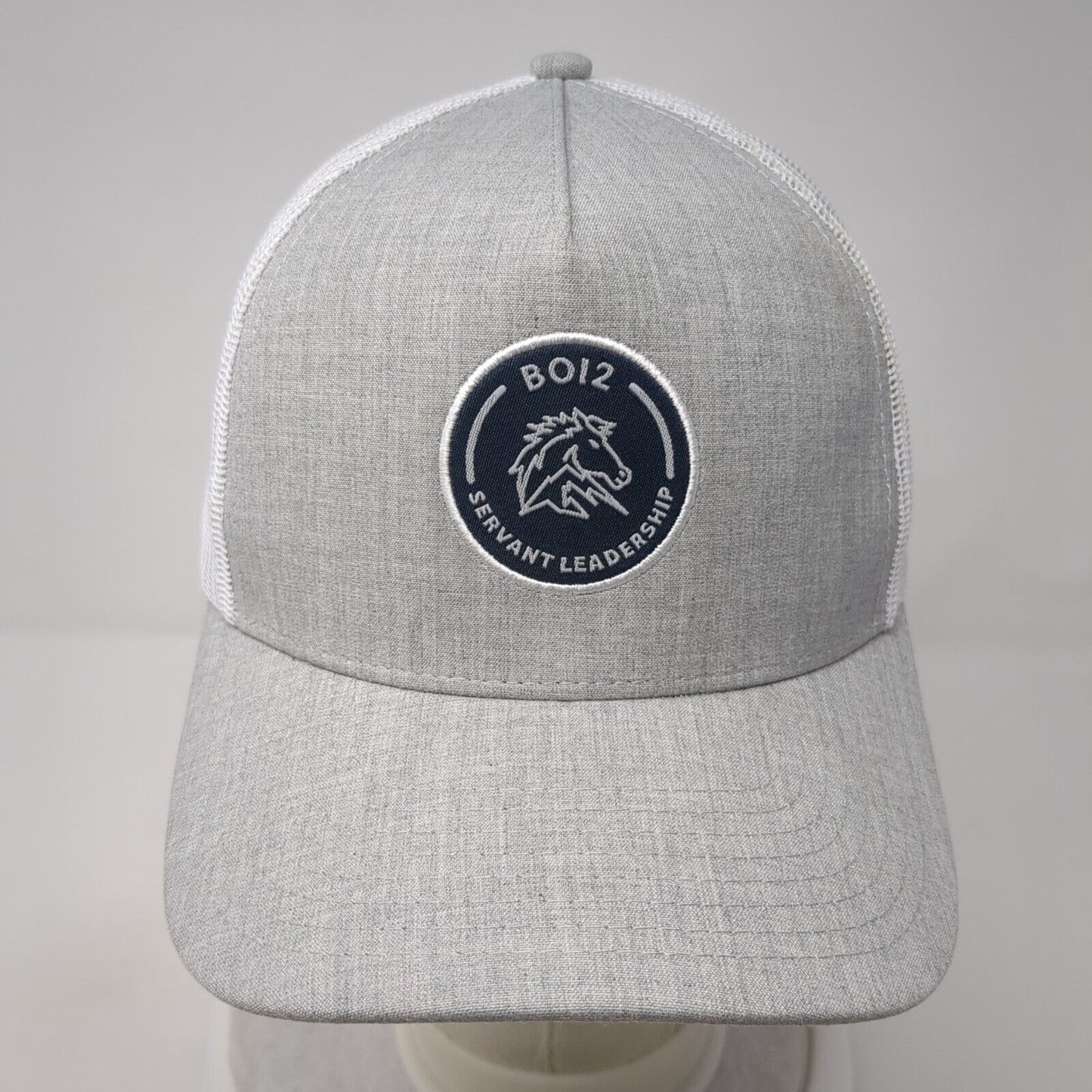 B012 Servant Leadership Snapback Trucker Hat Gray One Size Mesh Back