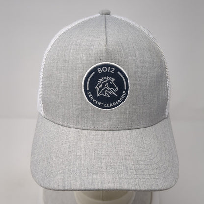 B012 Servant Leadership Snapback Trucker Hat Gray One Size Mesh Back