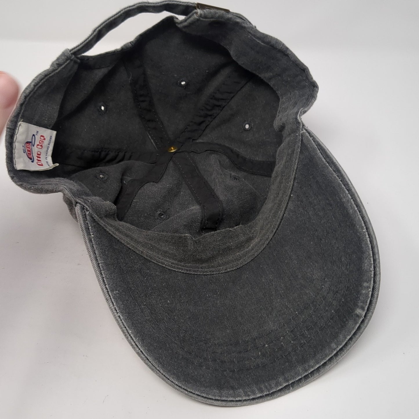 Just Wright Slideback Hat Gray One Size Adjustable Embroidered Otto