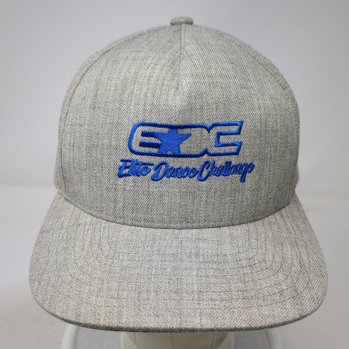 Yupoong 5 Panel Gray Hat One Size Elite Dance Challenge EDC Star Snapback
