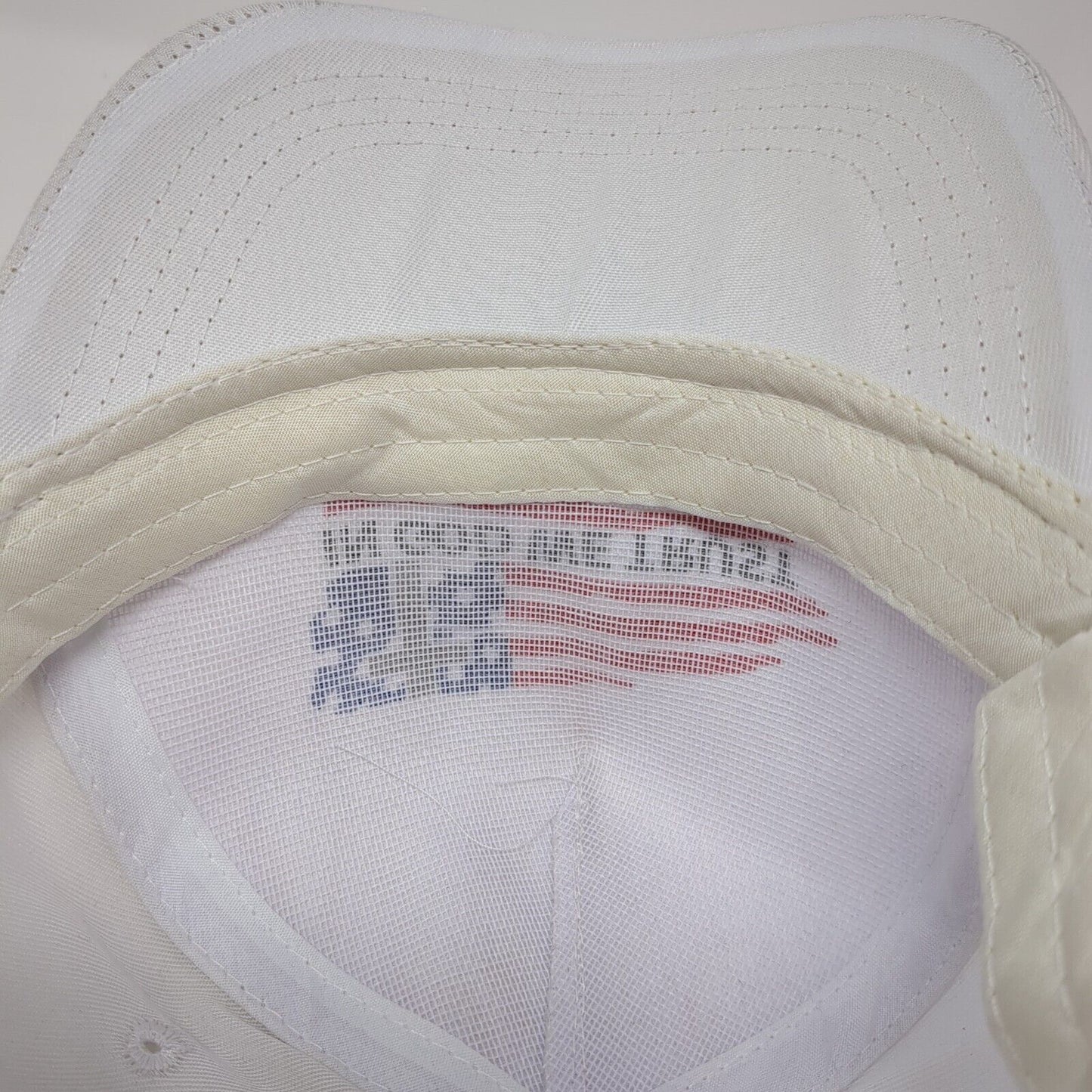 In God We Trust Snapback Hat White One Size Adjustable Patriotic Polyester
