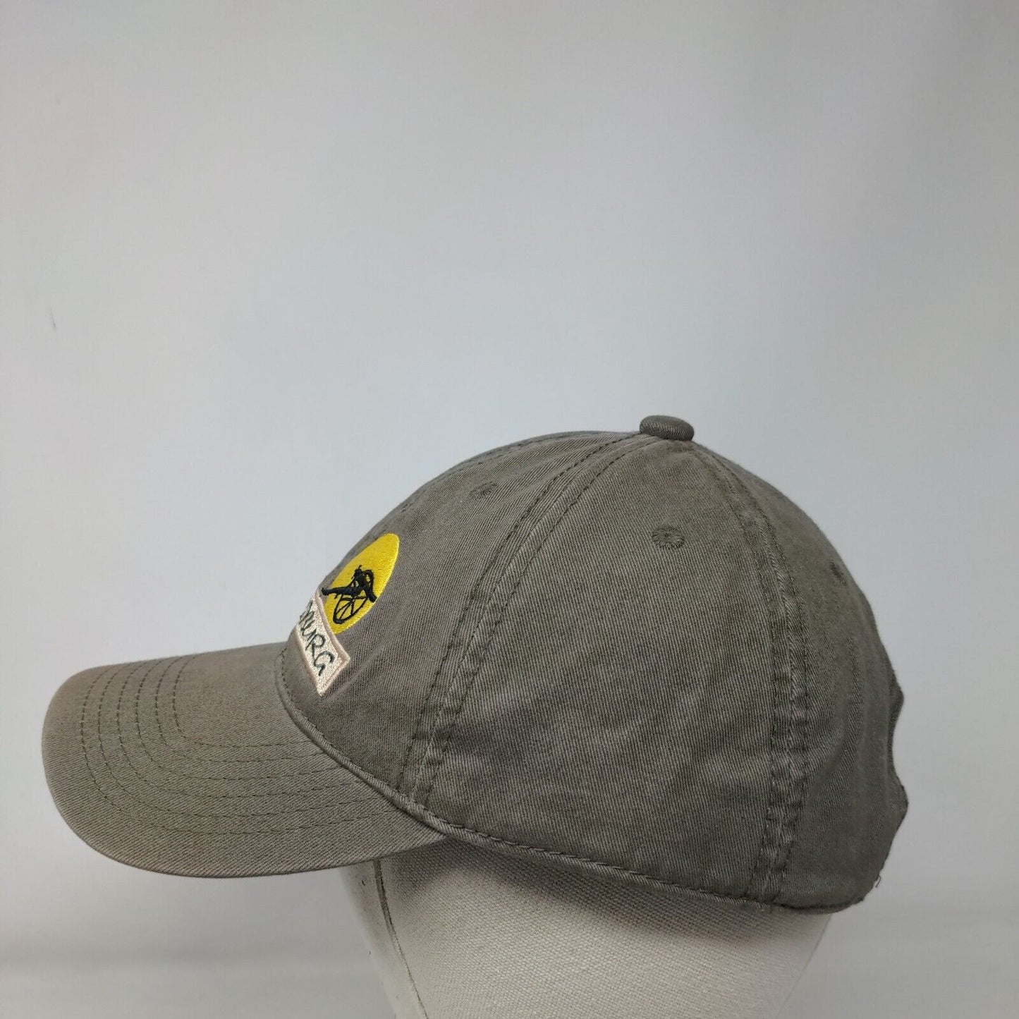 Gettysburg Slideback Hat Greenish-Brown One Size Adjustable Embroidered Jhats
