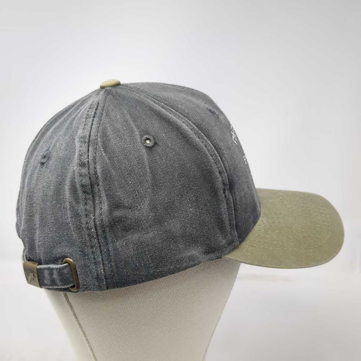 Toppers Inc Baseball Cap Gray One Size Two Tone Slideback Paper Chemical Hat