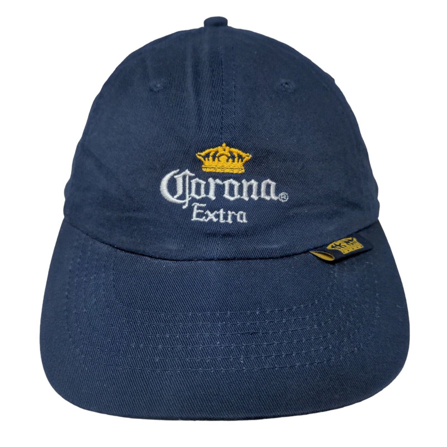 Corona Extra Men's Slideback Hat Blue Adjustable Embroidered Logo Beer