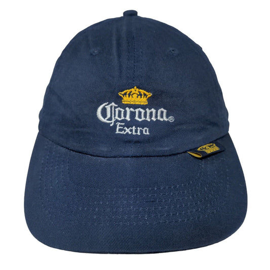 Corona Extra Men's Slideback Hat Blue Adjustable Embroidered Logo Beer