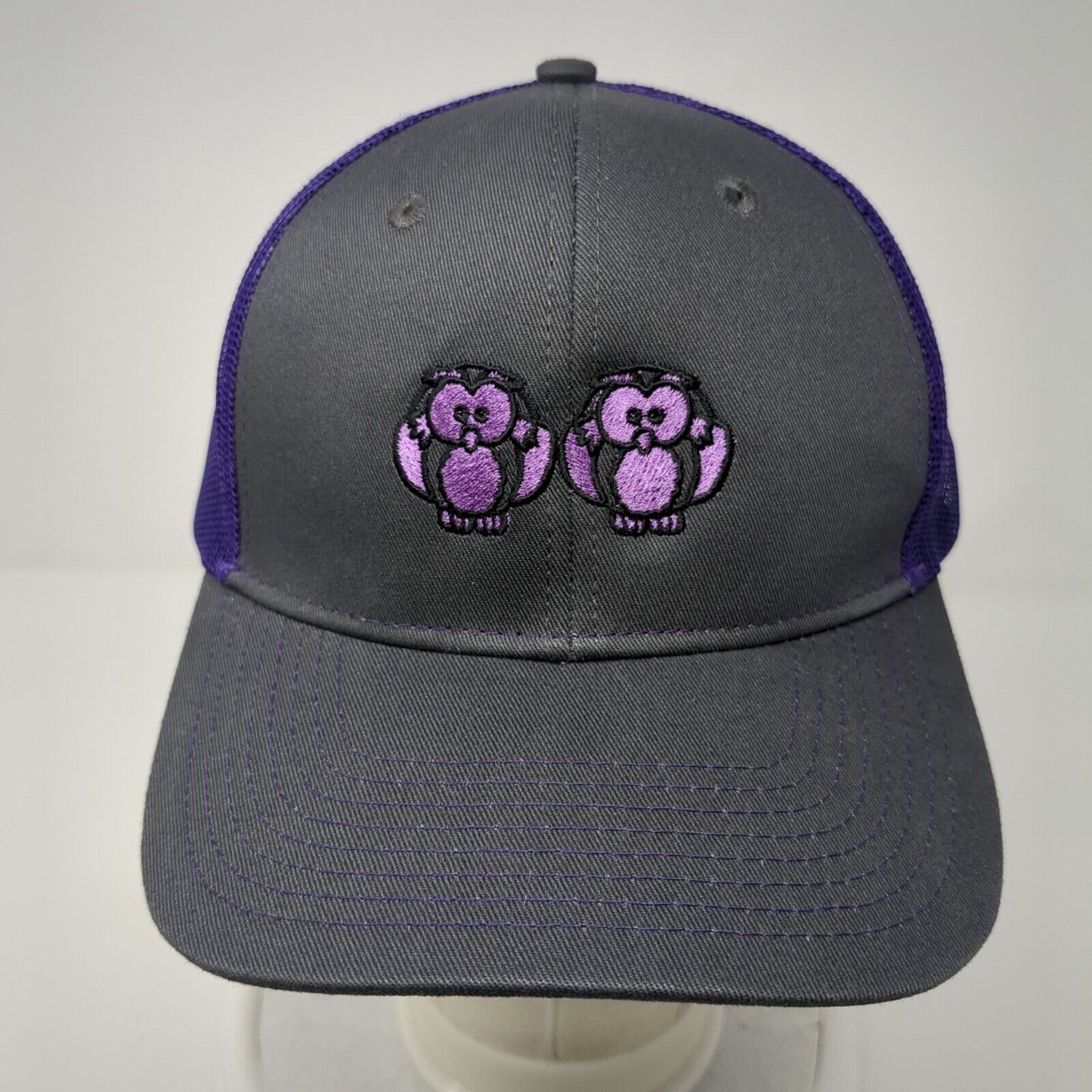 Two Owls Snapback Trucker Hat Multicolor OS Mesh Back Adjustable Port Authority