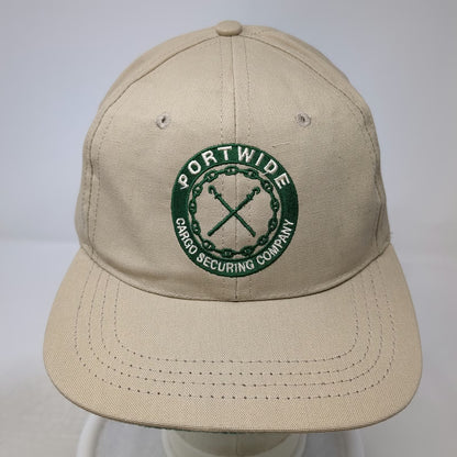 Duckster Baseball Cap Beige Vintage Portwide Cargo Securing Company Hat USA