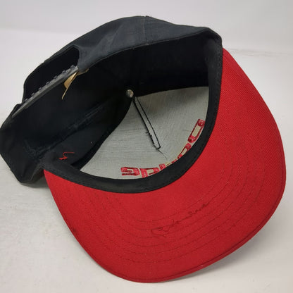 Nomad Dodge Trucker Hat Black Red Vintage Snapback Flat Brim Made in USA